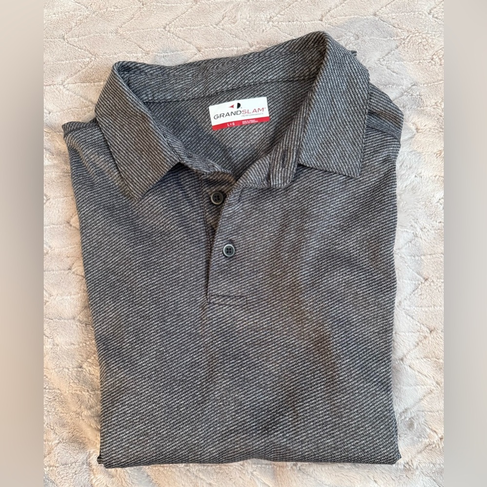 Grand Slam Men's Charcoal Polo Shirt